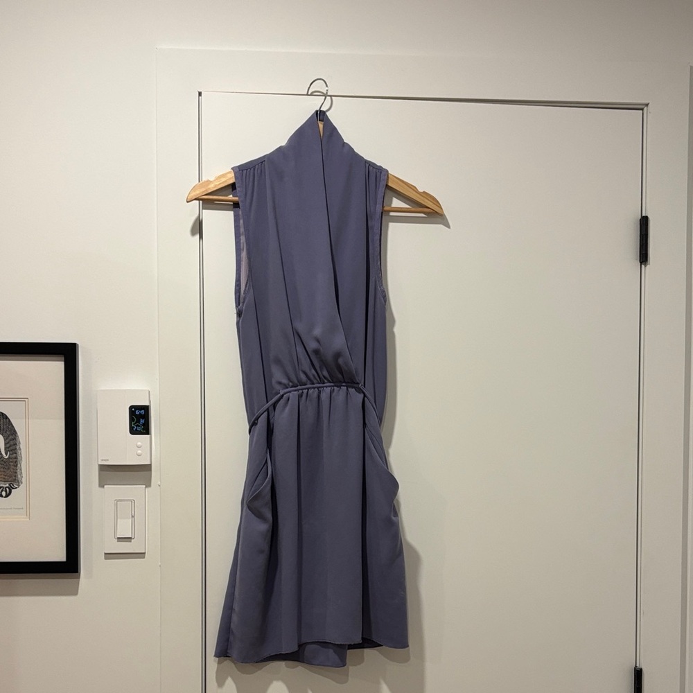 Wilfred Sleeveless Purple Mini Dress
